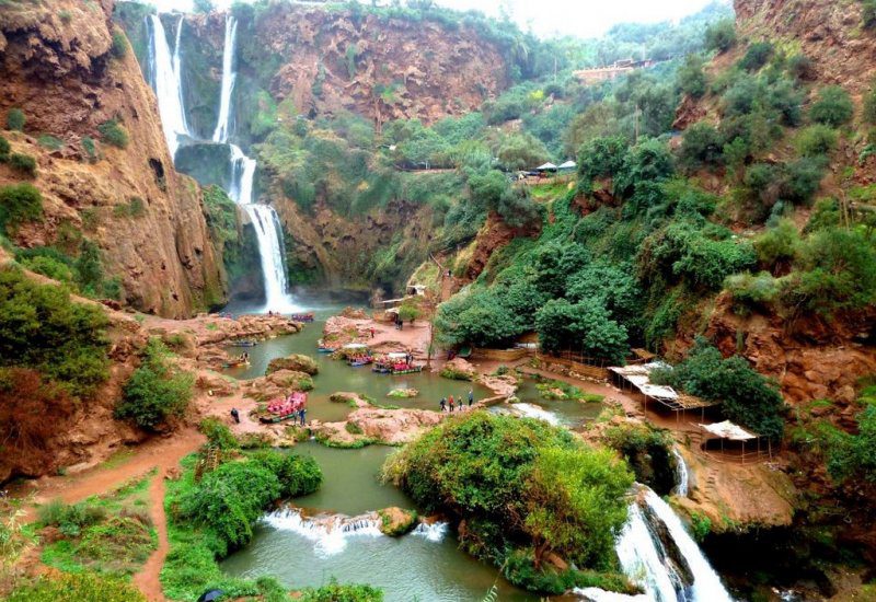 The waterfalls of Setti Fatma in the Ourika Valley