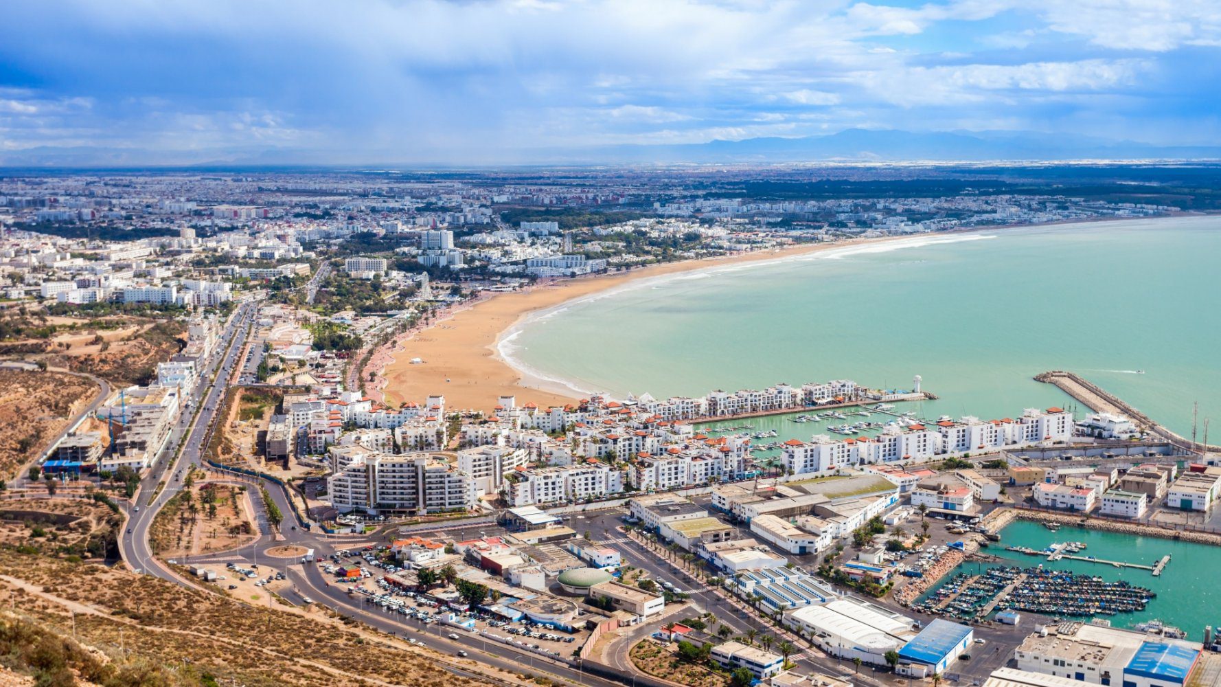Agadir, a modern coastal city on Morocco’s Atlantic coast
